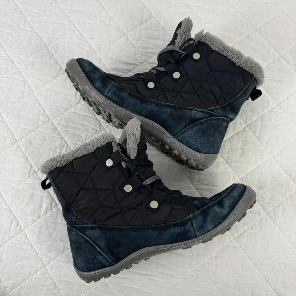 Columbia Minx Shorty Omni-Heat Waterproof Winter Boots Black‎ YL5207-011 7.5